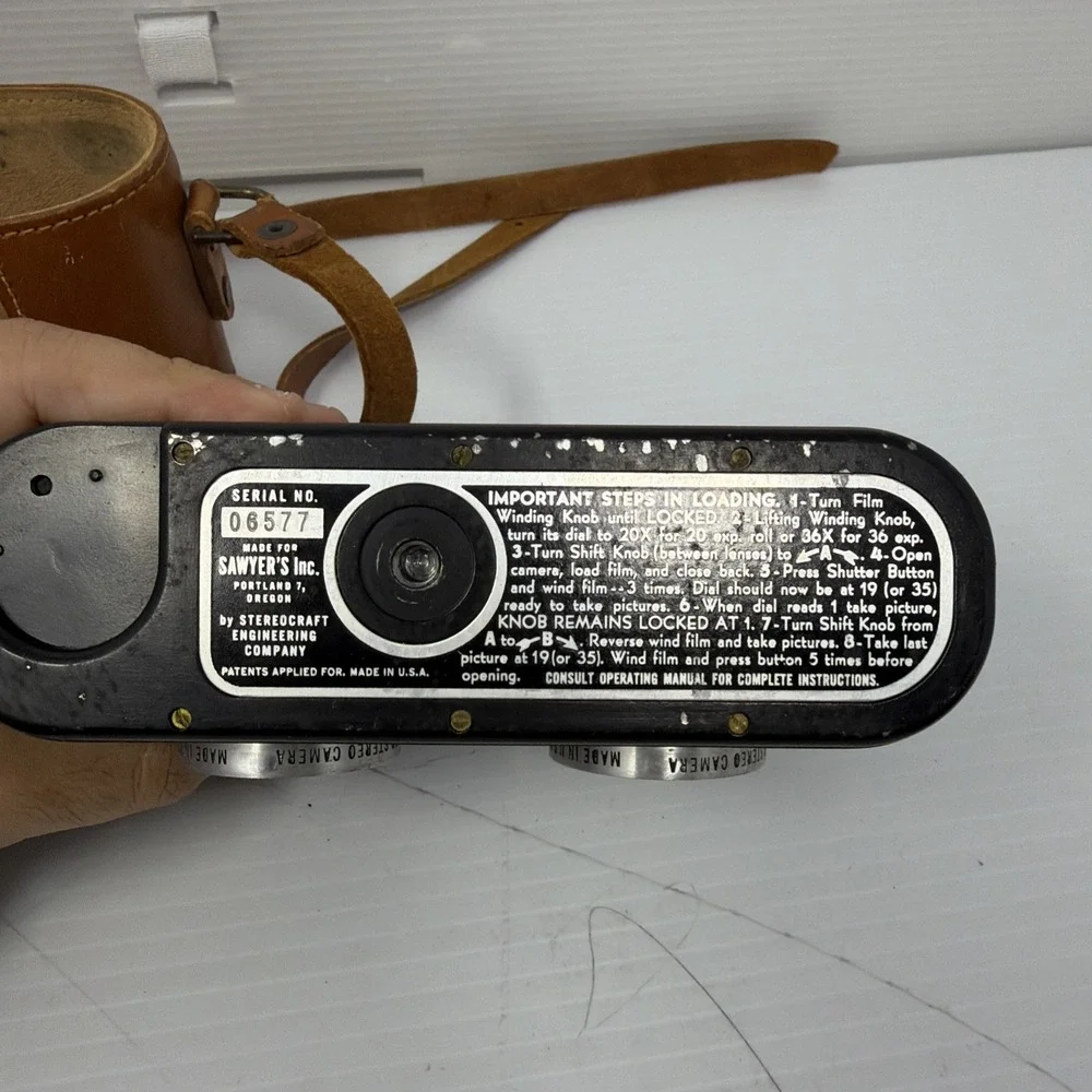 Vintage Sawyer's Stereo View-Master Personal Stereo Camera w/ 25mm F3.5 Lenses